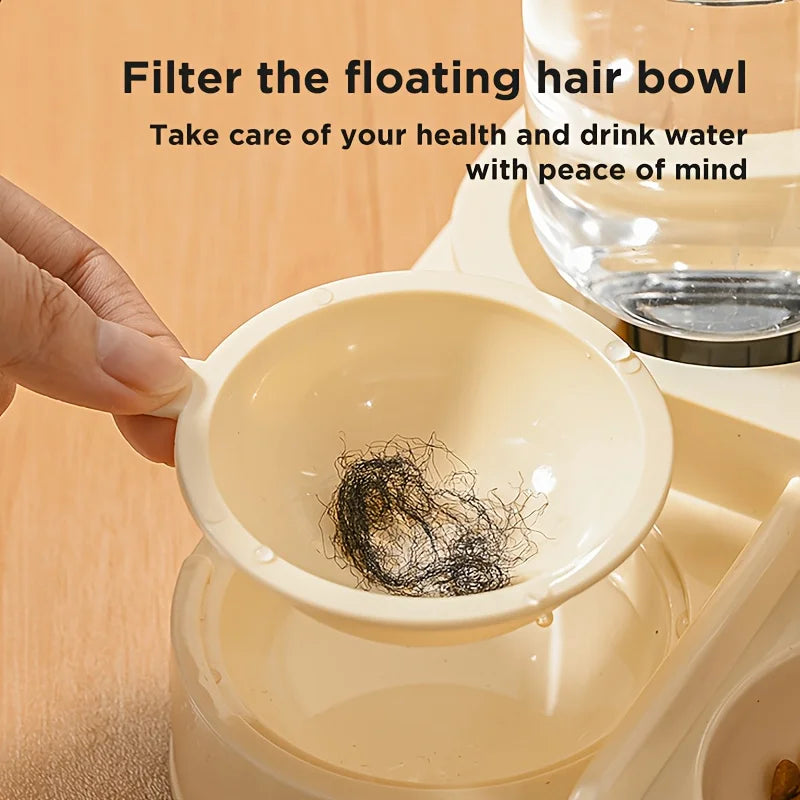 Comedouro e bebedouro automático para gatos