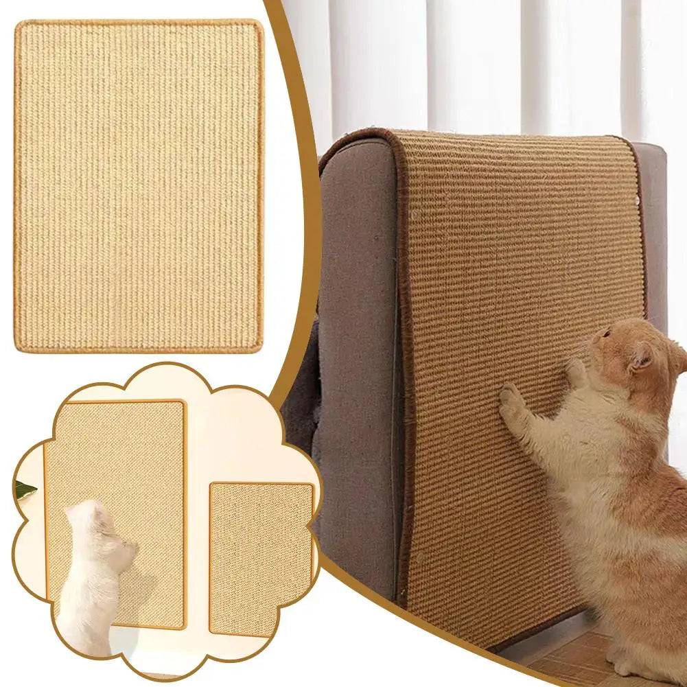 Arranhadores autoadesivos de sisal para gatos