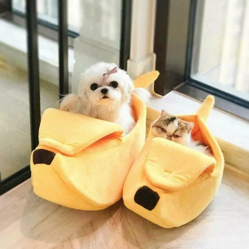 Cama de banana para gatos