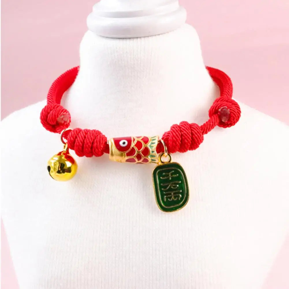 Coleira de gato universal com decoração festiva do feriado