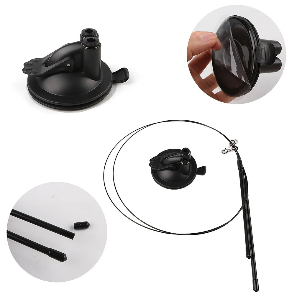 Brinquedo interativo para gatos com design realista de pássaro