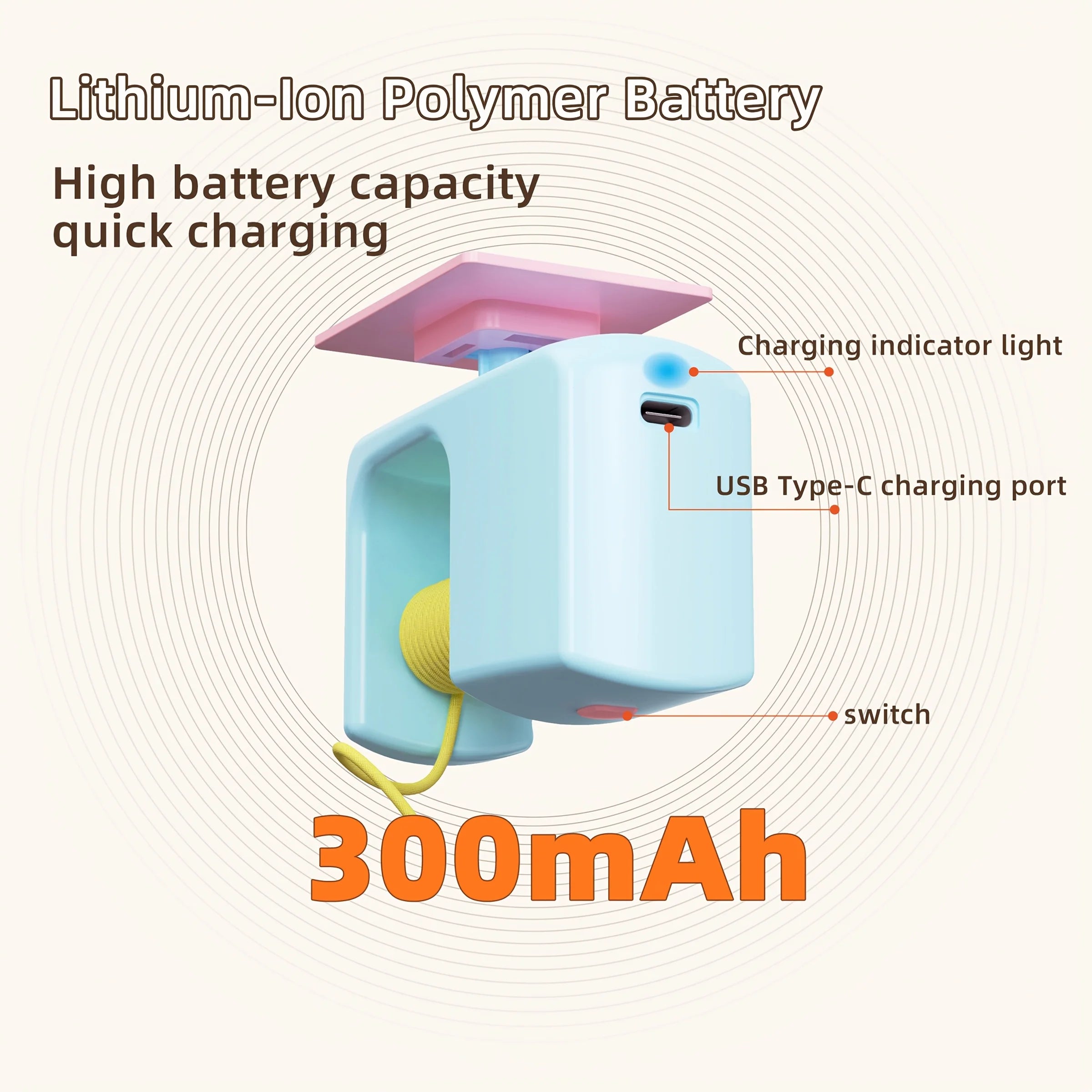 Brinquedo automático para pendurar na porta