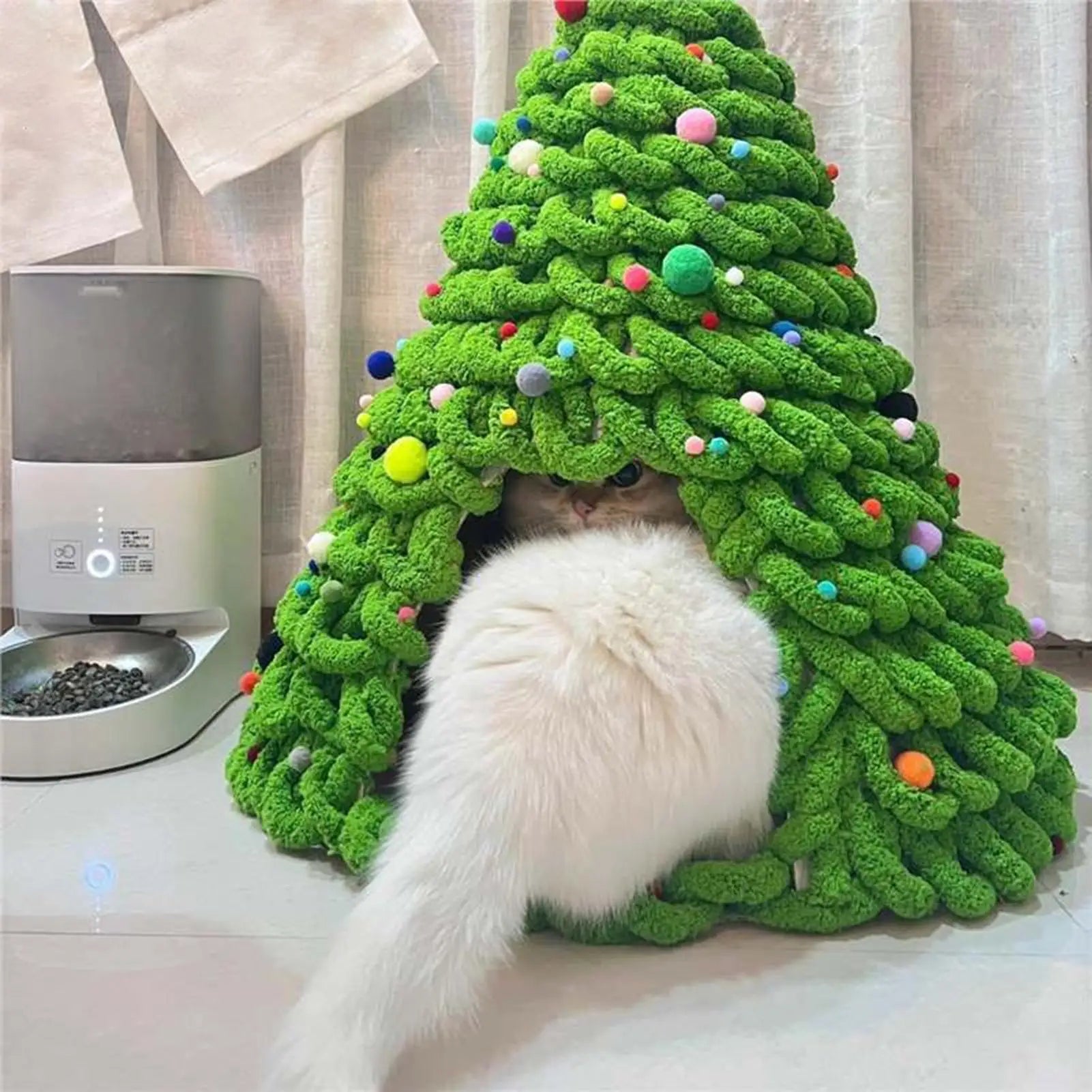 Casinha de Natal para Gatos