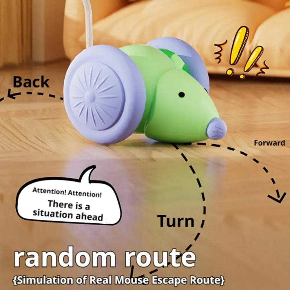 Rato de brinquedo elétrico interativo