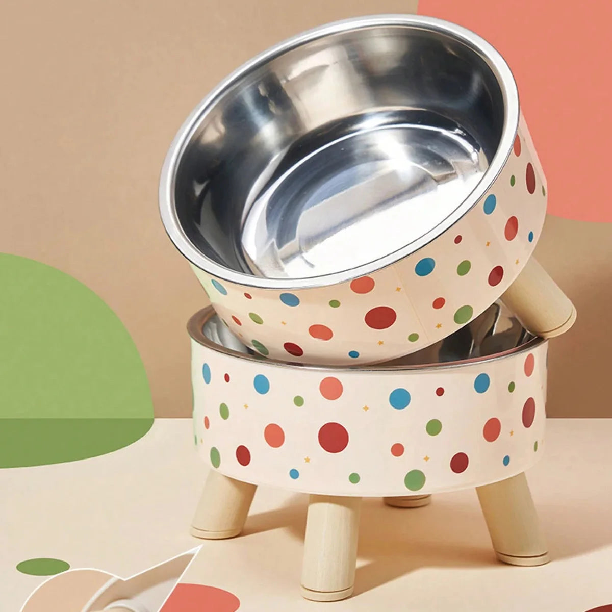 Tigela para Gatos, Alimentador em Aço Inoxidável com Base Antiderrapante, 400ml, Tigela para Água ou Alimentação