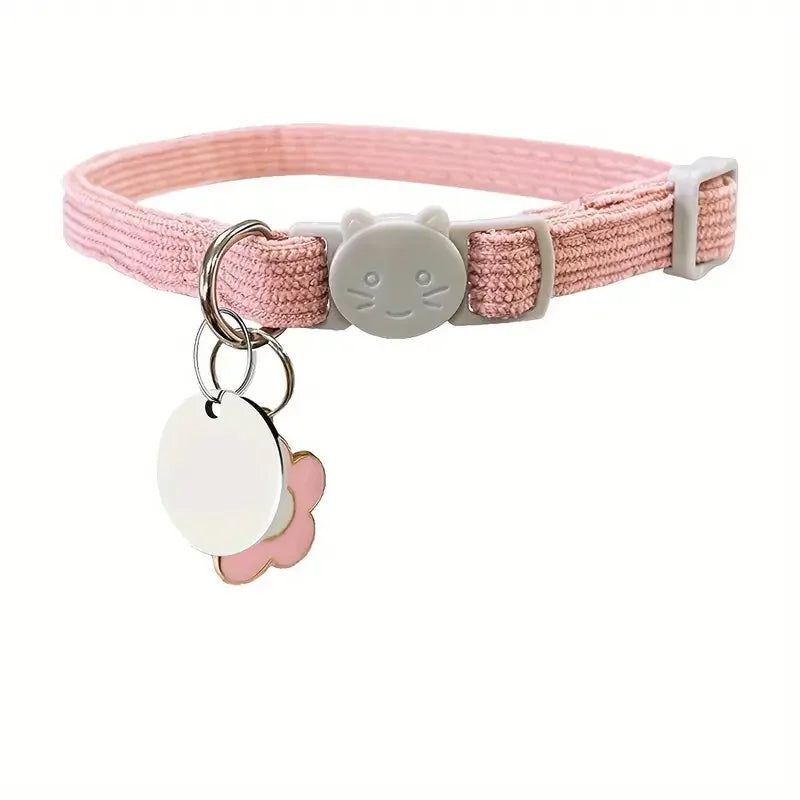 Coleira com placa personalizada