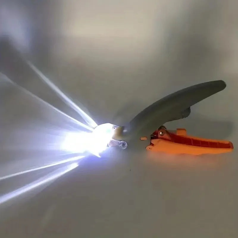 Cortador de unhas para gatos com luzes LED
