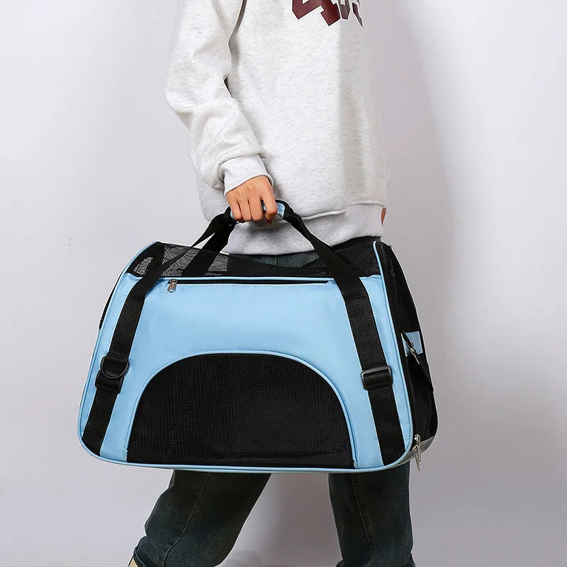 Bolsa de transporte respirável para gatos