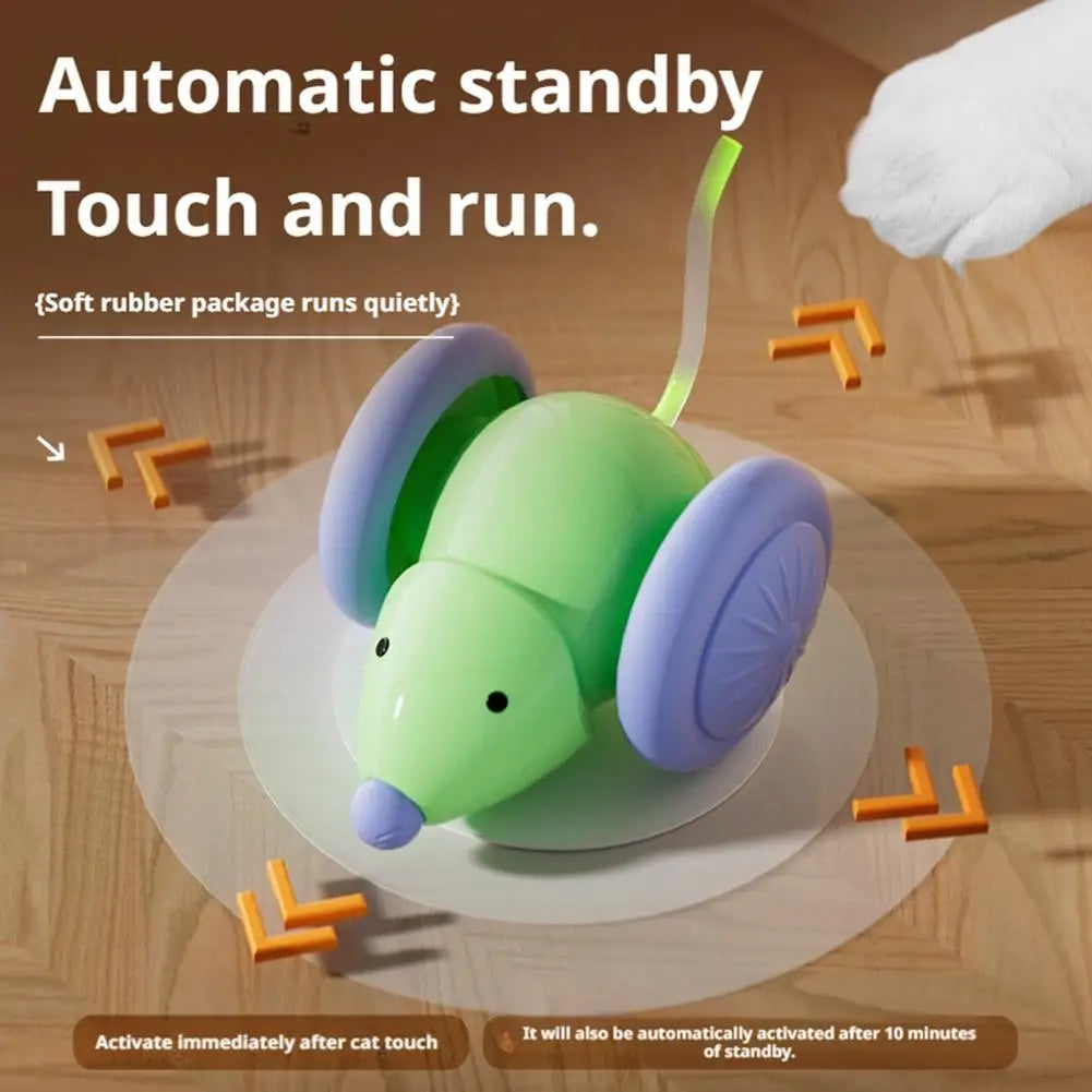 Rato de brinquedo elétrico interativo