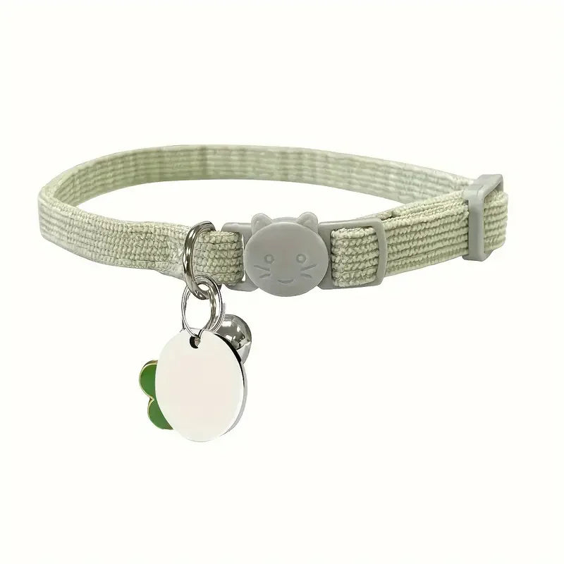 Coleira com placa personalizada