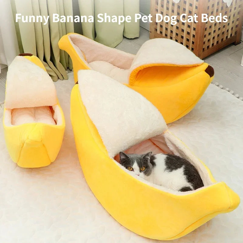 Cama de banana para gatos