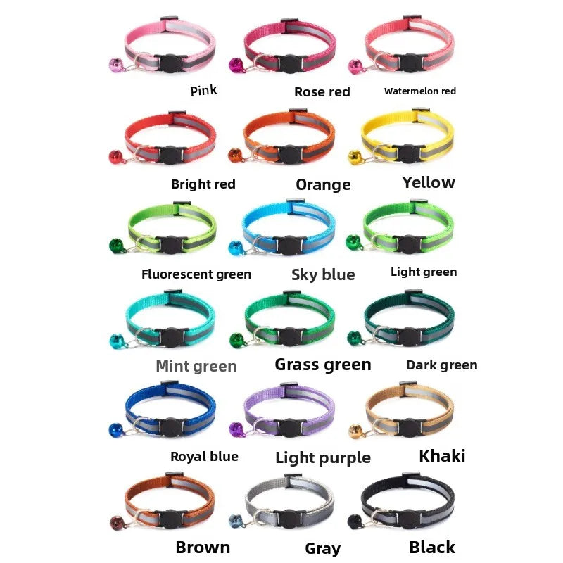 50 peças de coleiras reflexivas